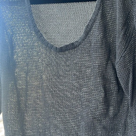 Talula Babaton silk and linen open weave top - Picture 5 of 5